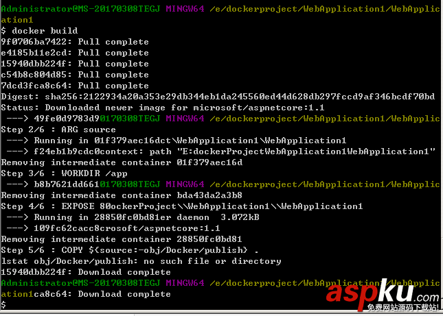 如何通過vs2017的Dockerfile來生成鏡像 vs2017,Dockerfile,鏡像