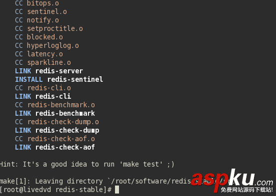 CentOS6.5下Redis安裝與配置詳細步驟 centos,redis安裝配置.centos,redis,配置,redis安裝