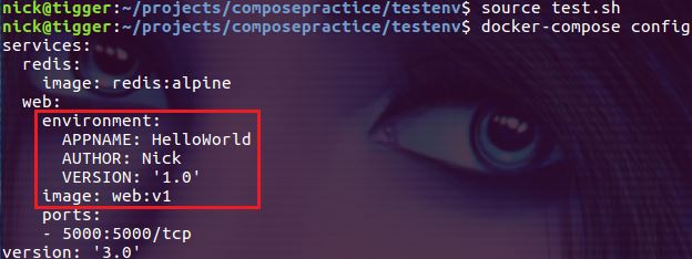Docker,Compose,引用環境變量