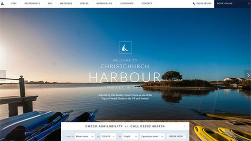 Christchurch-Harbour-Hotel 酒店網(wǎng)站 網(wǎng)頁設(shè)計 19個美麗的度假酒店網(wǎng)站設(shè)計欣賞,PS教程,思緣教程網(wǎng)