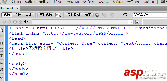 DreamWeaver,代碼,行標