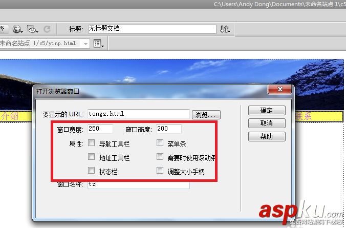 Dreamweaver,網(wǎng)頁(yè),窗口