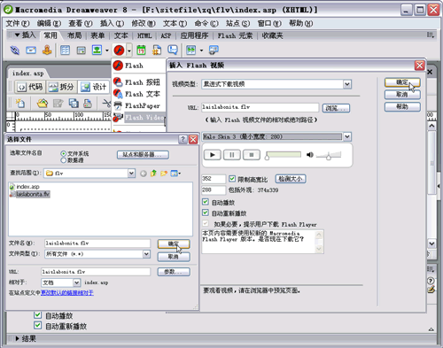在網(wǎng)頁中插入Flv視頻(Flash Video)文件使用FlashPlay