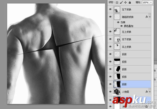 PS手把手教你繪制人體海報特效圖文教程 20分鐘學會ps繪制人體海報 PS,海報,特效