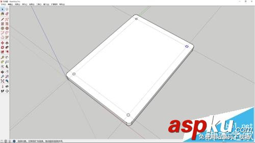 sketchup怎么繪制百度磚相框模型? sketchup,相框