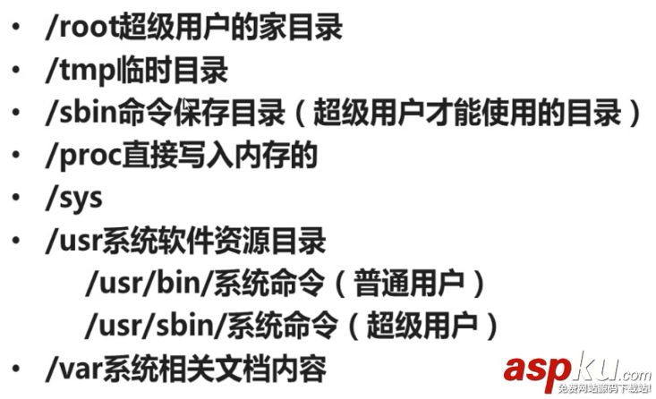 Linux,常用目錄,常用目錄的詳細介紹