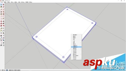 sketchup怎么繪制百度磚相框模型? sketchup,相框