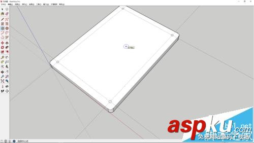 sketchup怎么繪制百度磚相框模型? sketchup,相框