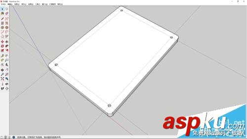 sketchup怎么繪制百度磚相框模型? sketchup,相框