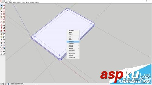 sketchup怎么繪制百度磚相框模型? sketchup,相框