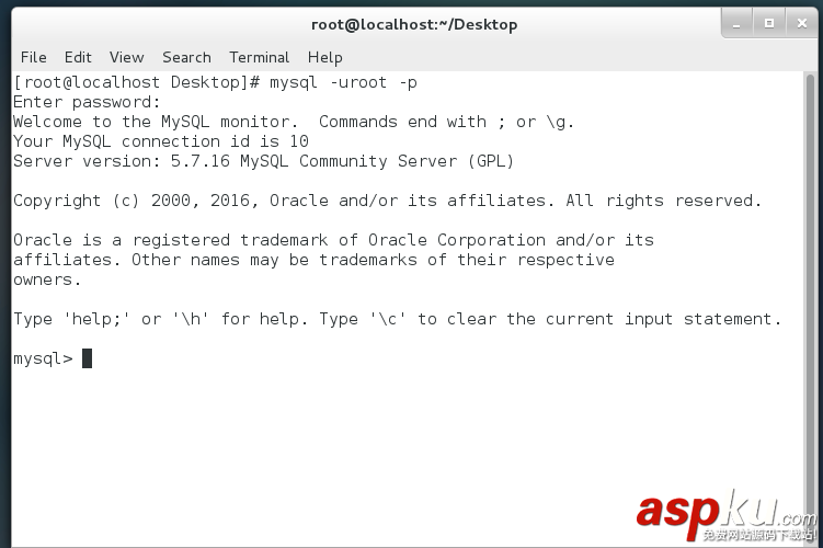 Linux學習第三篇 Centos7安裝mysql5.7.16數據庫 Linux,Centos7,mysql5.7.16,mysql5.7