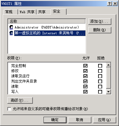 Windows 2000 FSO權限設置 圖文教程第3/3頁