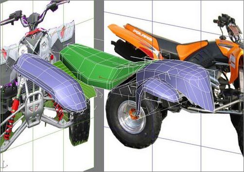 3ds max制作豪華四輪摩托車教程