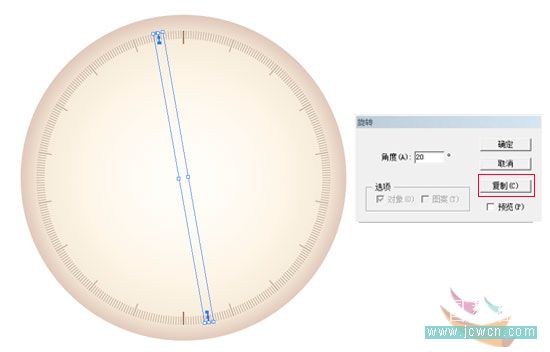 illustrator鼠繪教程：簡單繪制金色指南針_網頁設計