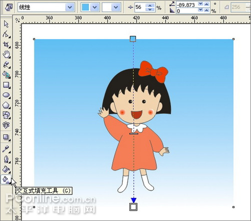 coreldraw繪制兒童節插畫櫻桃小丸子