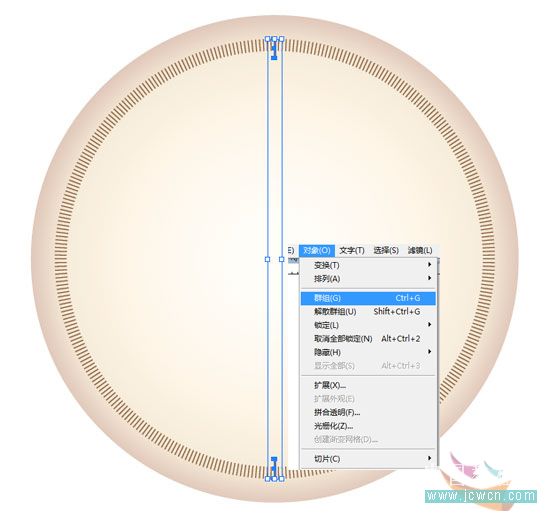 illustrator鼠繪教程：簡單繪制金色指南針_網頁設計